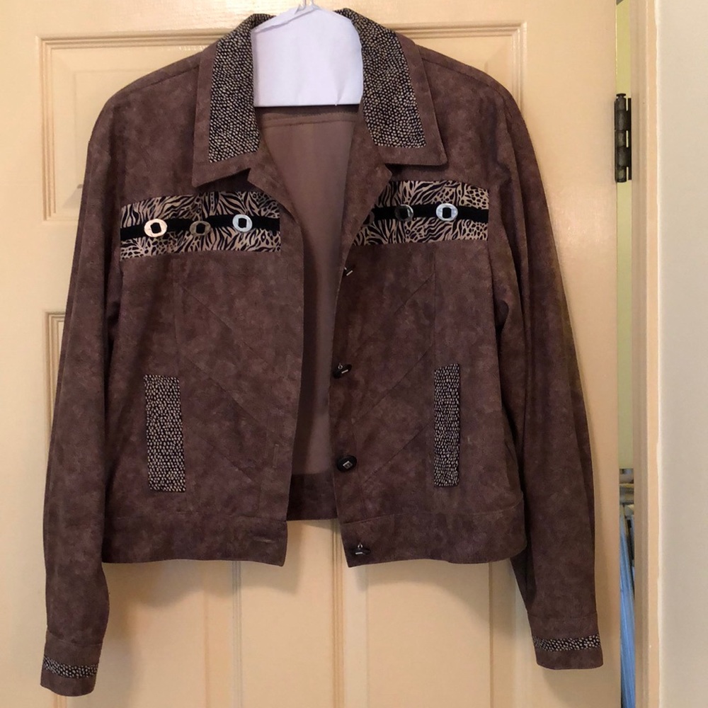 Jungle print light weight jacket
